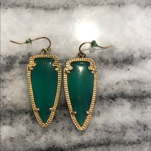 Kendra Scott Green Earrings